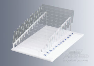 soporte de laboratorio para portaobjetos de microscopio