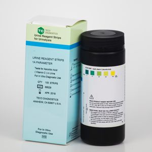 tira de prueba para análisis de orina