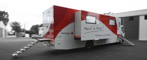 unidad móvil hospitalaria para extracción de sangre