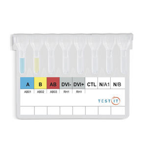 kit de prueba de agrupamiento sanguíneo