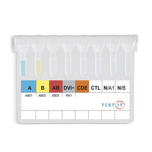 kit de prueba de agrupamiento sanguíneo