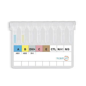 kit de prueba de agrupamiento sanguíneo