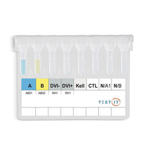 kit de prueba de agrupamiento sanguíneo