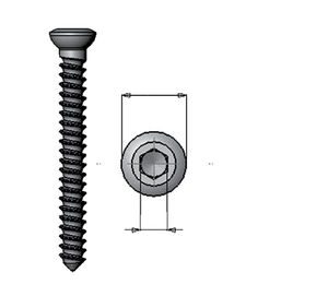 tornillo de compresión ósea genérico 1
