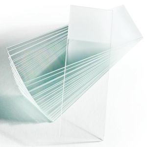 portaobjetos de vidrio deslustrado