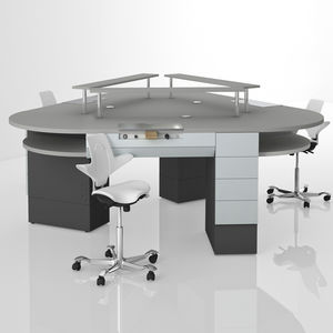 puesto de trabajo para laboratorio dental con luz 1