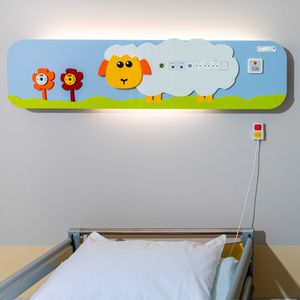 unidad médica de cabecera de pared