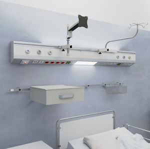 unidad médica de cabecera de pared