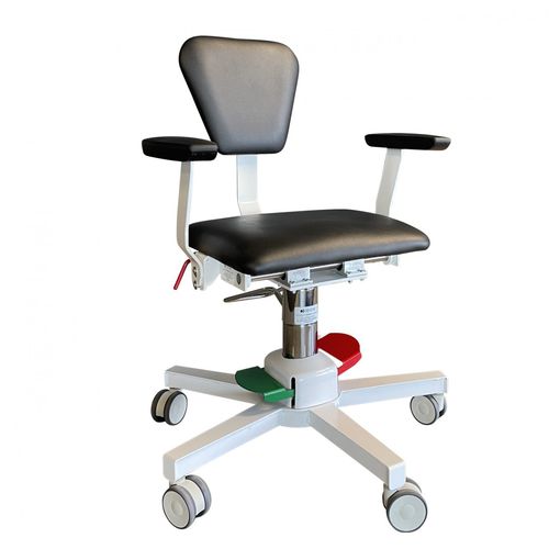 Sillón de reconocimiento radiológico - ERGO XR2 - IBIOM Instruments - hidráulico / de altura variable / con ruedas