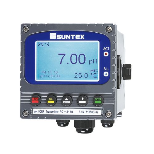 Transmisor ORP - PC-3110  - Suntex Instruments - de pH / de bioquímica / para evaluaciones medioambientales
