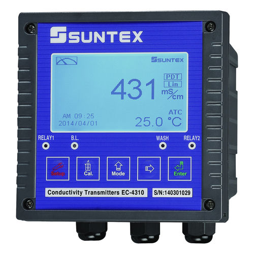 Transmisor de conductividad - EC-4310  - Suntex Instruments - para análisis de agua / inalámbrico