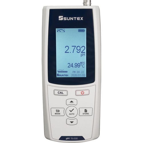 PH-metro de laboratorio - TS-230 - Suntex Instruments - portátil / resistente al agua