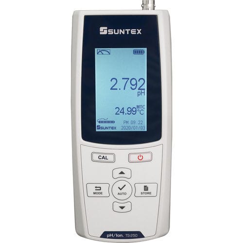 PH-metro de laboratorio - TS-250 - Suntex Instruments - portátil / resistente al agua
