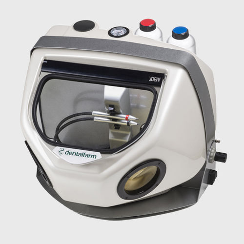 Mini chorro de arena con pedal - IDEA - Dentalfarm Srl - automático / eléctrico / 2 tanques