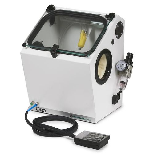 Chorro de arena manual - ORO PLUS - Dentalfarm Srl - con pedal / 1 tanque