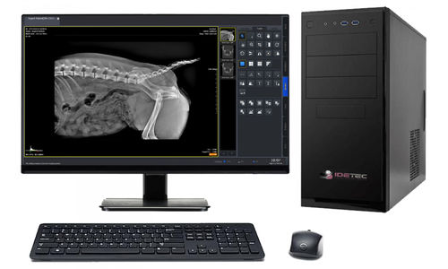 Estación de trabajo informática para imagen veterinaria - IDeVet Digital Veterinarian Imaging - para ordenador portátil / veterinaria
