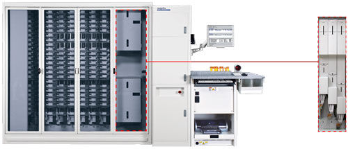 Sistema automatizado de distribución de medicamentos - SP 200 OCC - ScriptPro - con ordenador / con 4 puertas