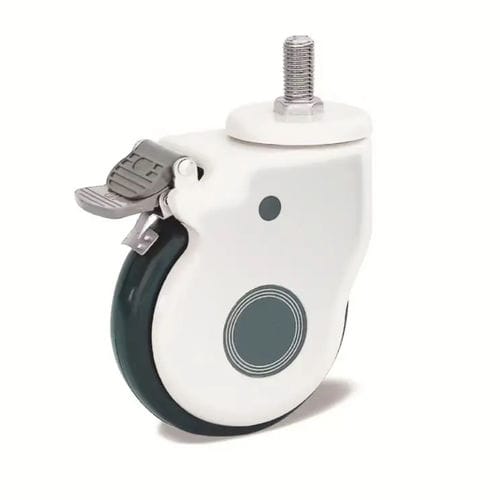 Rueda para cama de hospital - PX504A - Pinxing Medical Equipment - con freno / de caucho / giratoria