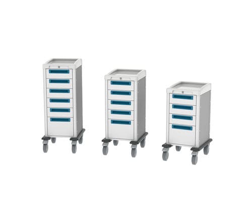 Carro para cuidados - Bedside Ecoline - Pegasus Medical Concepts - con cajón