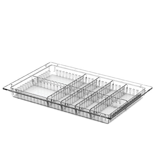 Bandeja médica - 5X40X60cm Clear Tray - Pegasus Medical Concepts - de policarbonato / modulable