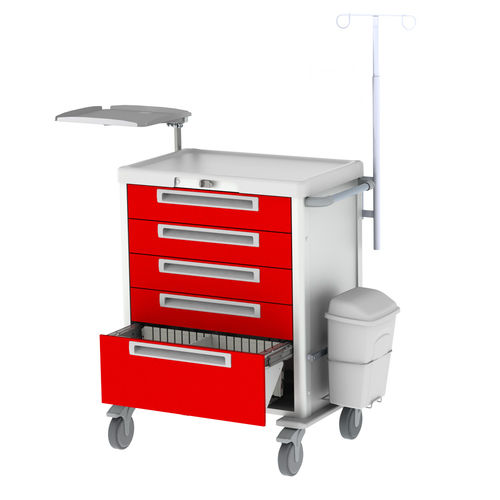 Carro de emergencia - CRT-M39-84444 - Pegasus Medical Concepts - quirúrgico / médico / de hospital