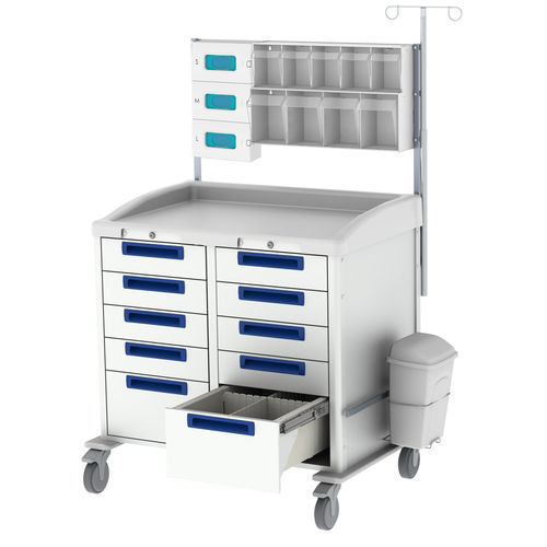 Carro médico - Pegasus Medical Concepts - de hospital / de uso general / de almacenamiento