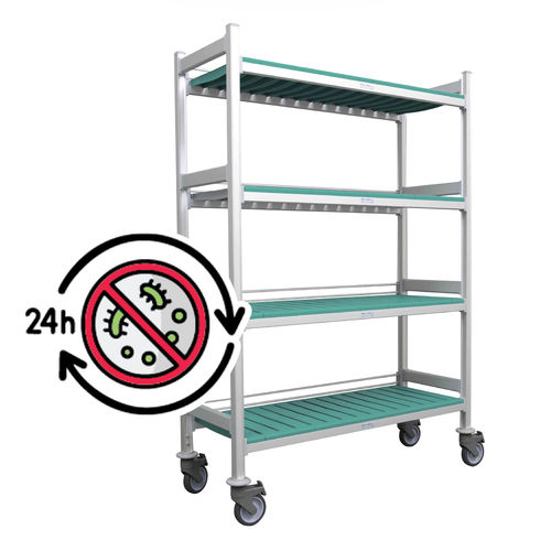 Carro de hospital - Max Salus Cart - Pegasus Medical Concepts - de esterilización / para objetos esterilizados / de uso general