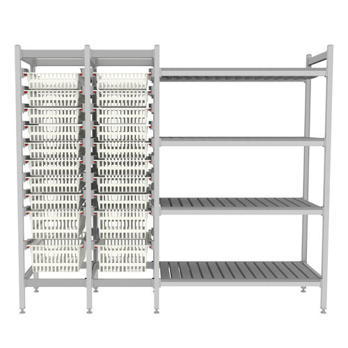 Estantería modular - TOP SALUS + SHELVES AND BASKETS - Pegasus Medical Concepts - para contenedores / para cestas / de farmacia