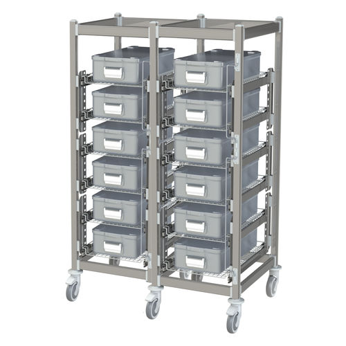 Carro de hospital - SALUS UU CSSD - Pegasus Medical Concepts - de esterilización / para objetos esterilizados / para contenedores de esterilización