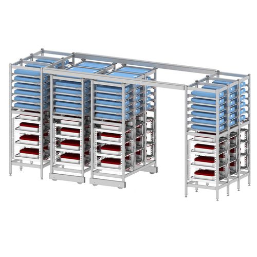 Estantería modular - HIGH DENSITY  - Pegasus Medical Concepts - para contenedores / para cestas / de farmacia
