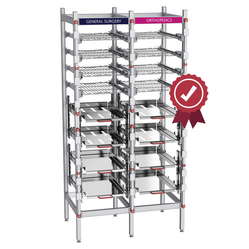Estantería modular - SALUS CSSD  - Pegasus Medical Concepts - para contenedores / de esterilización / estructura abierta