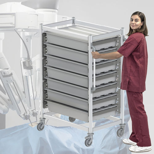 Carro para quirófano - Da Vinci arms - Pegasus Medical Concepts - para aparato / de almacenamiento / móvil