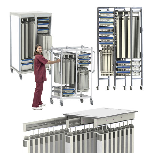 Carro médico - Catheter Storage and Transportation - Pegasus Medical Concepts - para catéteres / para transporte / de almacenamiento
