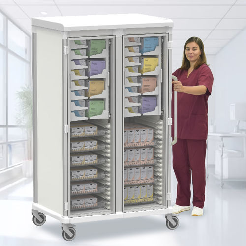 Carro para sutura - Two Columns Dual-access - Pegasus Medical Concepts - médico / quirúrgico / para instrumental