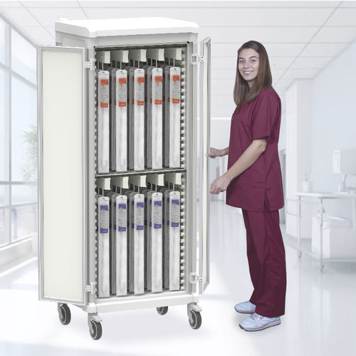 Carro médico - 10 Cath - Pegasus Medical Concepts - para quirófano / para objetos esterilizados / para catéteres