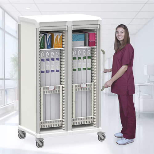 Carro médico - Boxed Cath - Pegasus Medical Concepts - para quirófano / para objetos esterilizados / para endoscopio