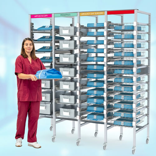 Scaffalatura di stoccaggio de esterilización - Hygieia Narrow SPD - Pegasus Medical Concepts - de aluminio / modular / de alta densidad