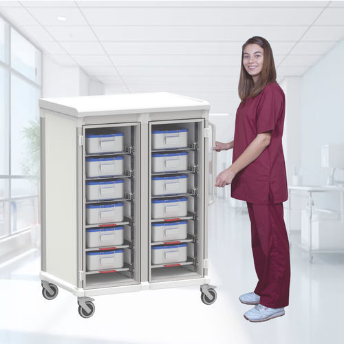 Carro CSSD - Pegasus Medical Concepts - para material de esterilización / de hospital / para instrumental