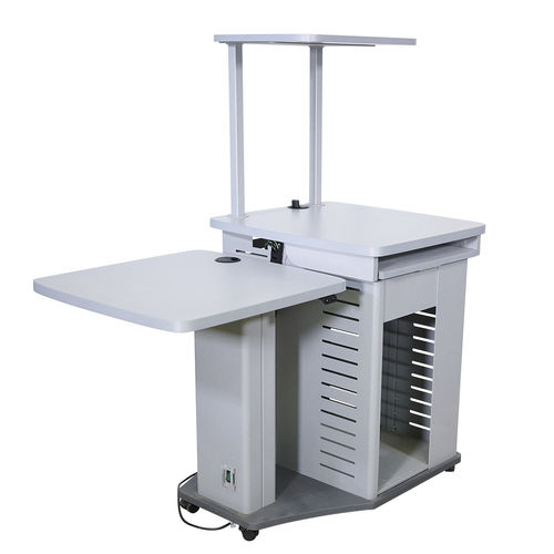 Mesa de traslación eléctrica - Tavola OCT Due - US Ophthalmic - de altura variable / con ruedas