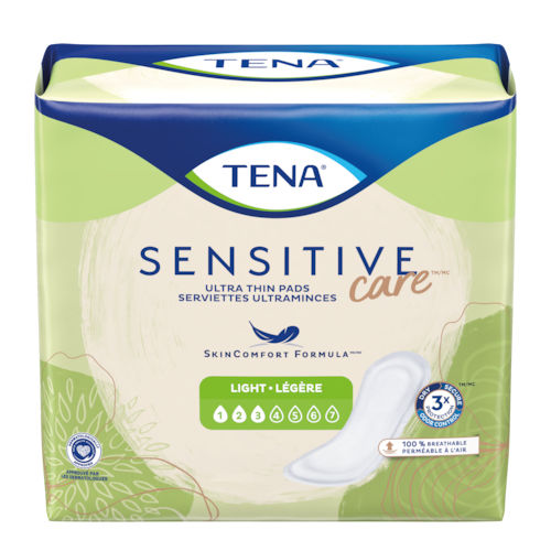 Compresa higiénica para mujer - Ultra Thin Light - TENA - transpirable / caja de 30 unidades