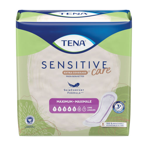 Compresa higiénica para mujer - Care Extra Coverage™ - TENA - transpirable / caja de 60 unidades