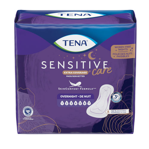 Compresa higiénica para mujer - Extra Coverage™ Overnight  - TENA - transpirable / caja de 48 unidades