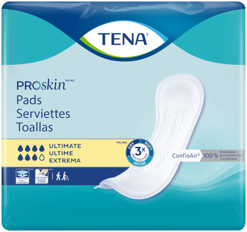 Compresa higiénica para mujer - PROSKIN ULTIMATE - TENA - transpirable