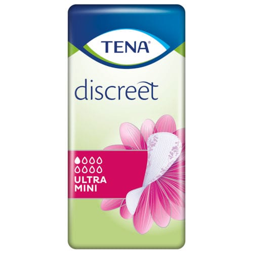 Compresa higiénica para mujer - Discreet Ultra Mini - TENA - caja de 28 unidades
