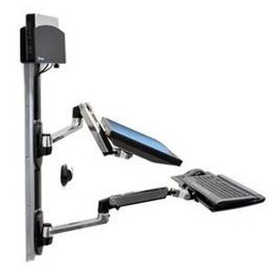 Brazo de soporte articulado - LX-WMS - Double Black Imaging - reclinable / para monitor / médico