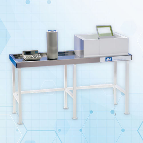 Mesa de laboratorio - MIE - rectangular / de acero inoxidable