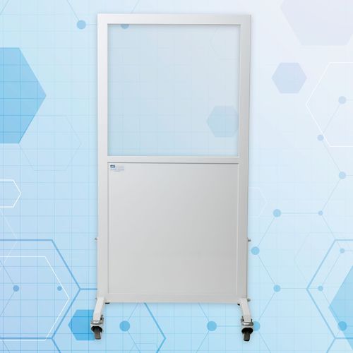 Pantalla de radioprotección rayos X - MIE - portátil / con ventanas / 1,50 mm