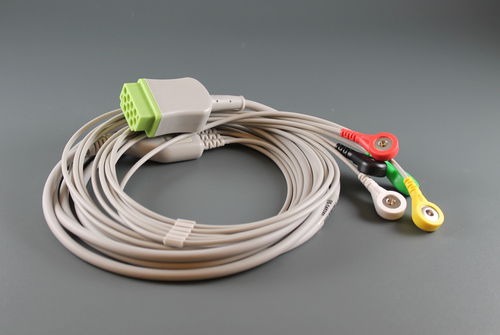 Cable de ECG para Holter cardíaco - EUROLINK - LUMED - médico / para desfibrilador / clavija tipo banana