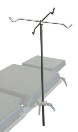 Portasueros para mesa de reconocimiento - A16/C - Nuova BN - 4 ganchos / telescópico / de acero inoxidable