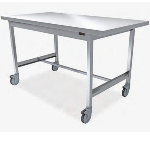 Mesa de acondicionamiento de instrumental médico - 191AXCR series - Nuova BN - cuadrada / con ruedas / antivibración